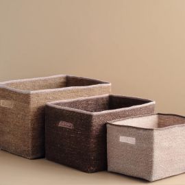 Bianca Lorenne Basket Scatola Antique Rose Small