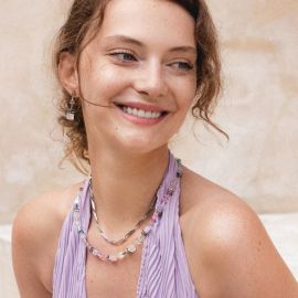 COEUR de LION Earrings GeoCube Iconic Muted Mauve