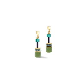 COEUR de LION Earrings GeoCube Iconic Green