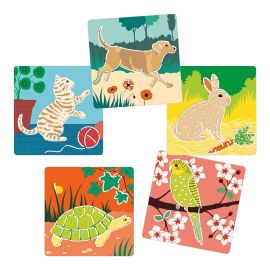 Djeco Stencils Cute Garden Companions
