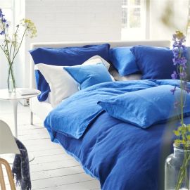 Designers Guild Biella Cobalt & Lapis Duvet - King