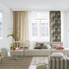 Designers Guild Fabric Carrés Ombrés Terracotta
