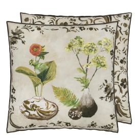 Designers Guild Cushion Kawana Linen Sepia