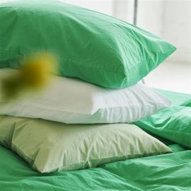 Designers Guild Loweswater Viridian Organic Standard Pillowcase Pair