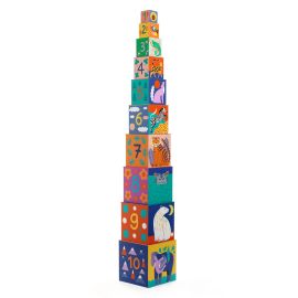 Djeco Stacking Cubes Wild Animals