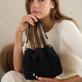 Elms+King Box Weave Bucket Navy