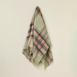 Exquisite Wool Traders Wool Throw Kintyre Green