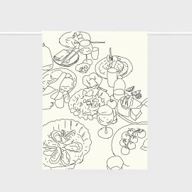 Father Rabbit Tea Towel Lunch