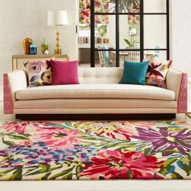 Harlequin Rug Floreale Fuchsia
