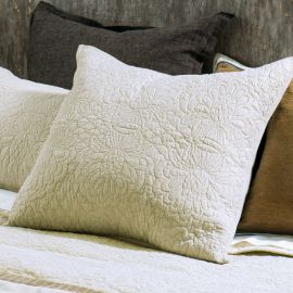 Bianca Lorenne Fontanella Natural Euro Pillowsham Pair