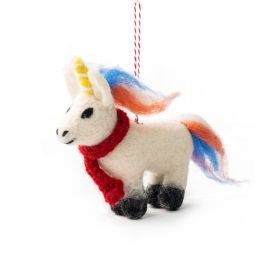 Vevoke Christmas Decoration NZ Wool Uma Unicorn