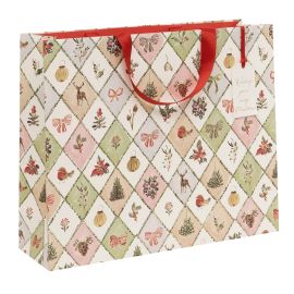 Glick Christmas Gift Bag Shopper Winter Weave