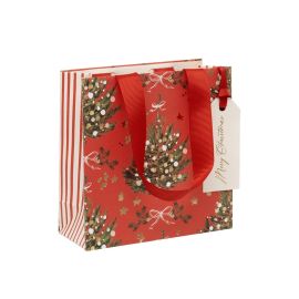 Glick Christmas Gift Bag Small Red Fir Radiance
