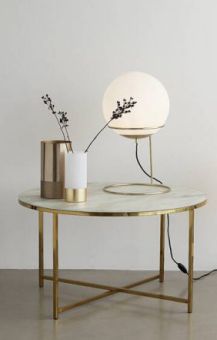 Hübsch Lamp Brass & White