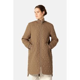 Ilse Jacobsen Jacket Art06 Long Quilt Mocca