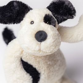 Jellycat Bashful Puppy Cream & Black Medium