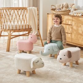 Jiggle & Giggle Kids Stool Unicorn Bouclé