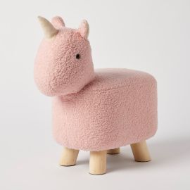 Jiggle & Giggle Kids Stool Unicorn Bouclé