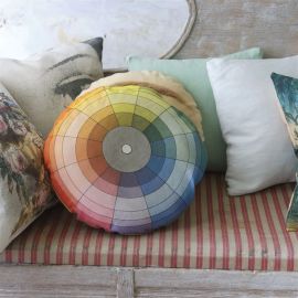 John Derian Cushion Colour Wheel Multicolour