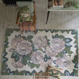 John Derian Rug The Rose Sepia Large