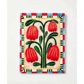Jones&Co Tile Bloom Nouveau Red Rectangle