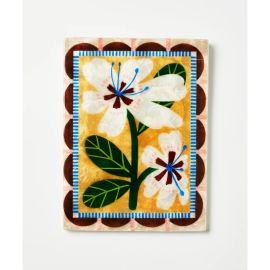 Jones&Co Tile Bloom Nouveau White Rectangle
