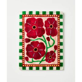 Jones&Co Tile Bloom Nouveau Wine Rectangle