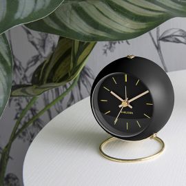 Karlsson Alarm Clock Globe Black