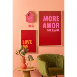 Karlsson Clock Cuckoo Bright Pink