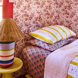 KIP&CO X Anna Spiro Indian Summer Rose Fitted Sheet