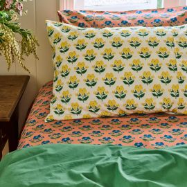 KIP&CO X Anna Spiro Indian Summer Yellow Pillowcase Pair