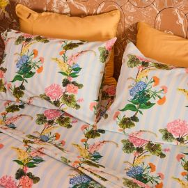 KIP&CO Bouquet Beauty Stripe Flannelette Pillowcase Pair