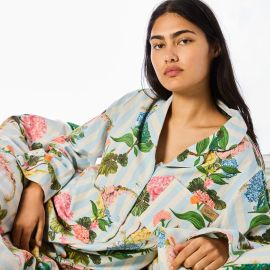 KIP&CO Bouquet Beauty Stripe Flannelette Pyjama Set