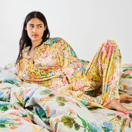 KIP&CO Forever Floral Butter Velvet Pyjama Set