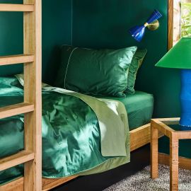 Kip&Co Glow In Green Bamboo Cotton Pillowcases