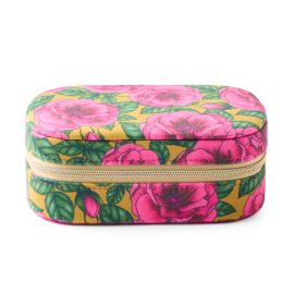 KIP&CO Golden Peony Velvet Travel Jewellery Box