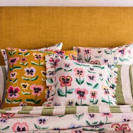 KIP&CO Pretty Pansy Frill Upholstery Cushion