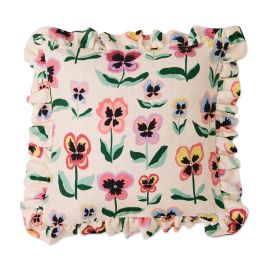 KIP&CO Pretty Pansy Frill Upholstery Cushion