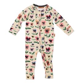 KIP&CO Pretty Pansy Romper Long Sleeve