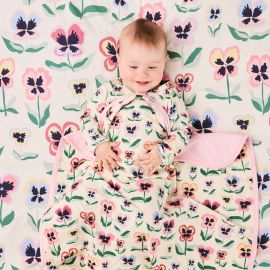 KIP&CO Pretty Pansy Snuggle Blanket