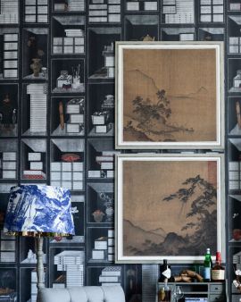 Mind The Gap Wallpaper Korean Library Anthracite