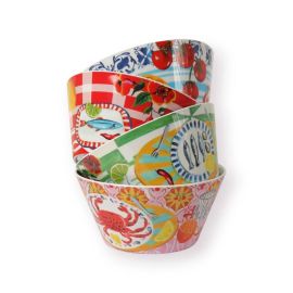 La La Land Italian Summer Melamine Bowl Set of 4