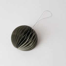 Le Papier Christmas Decoration Bauble Silver