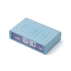 Lexon Flip Classic Clock Rubber Light Blue