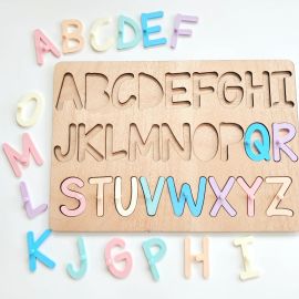 Lulo Uppercase Alphabet Puzzle Pastels