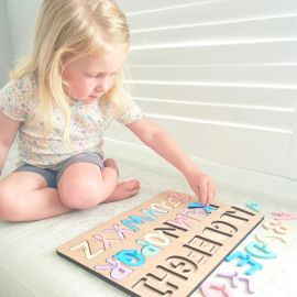Lulo Uppercase Alphabet Puzzle Pastels