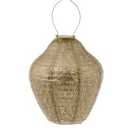 Lumiz Lantern Jar 30cm Gold Ikat