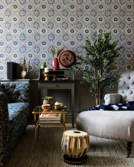 Mind The Gap Wallpaper Madder Grey