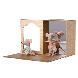 Maileg Mouse Ballet Dance Studio Little Sister & Brother