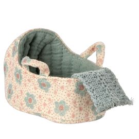 Maileg Mouse Baby Carry Cot Blue